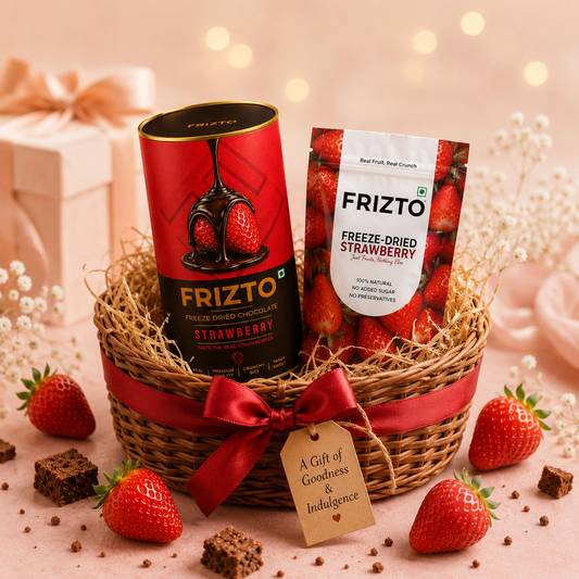 Freeze Dried Strawberry + Freeze Dried Strawberry Chocolate Combo Pack